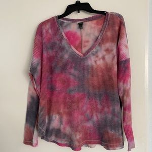 Tie dye long sleeve shirt